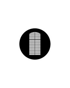 Standard Steel Gobo #78492 - Cathedral Arch - Size B (86mm)