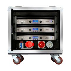 VRack Rugged Touring Rack for Three 2 Channel I-Tech HD Power Amplifiers (Not Included)