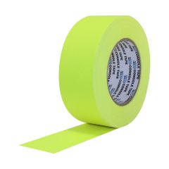 Pro Console Premium Flatback Paper Tape (1/2" x 60 yd) - Fluorescent Yellow