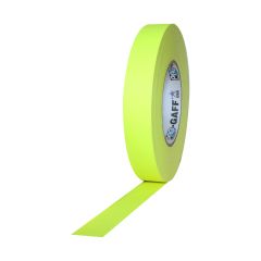 Pro Gaff Matte Cloth Tape (1" x 50 yd) - Fluorescent Yellow