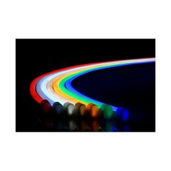 QolorFLEX NuNeon Colored Tape (24v, 9 x 14 mm) - RGB (Sample)