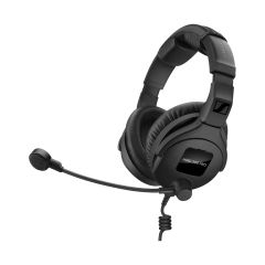 HMD 300 PRO Professional Monitoring Single-Sided Headset with Microphone, Wind/Pop Screen (Cable Not Included) - Black