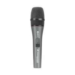 E 865-S Evolution Wired Electret Condenser Supercardioid Microphone with On/Off Switch, Clip, Pouch - Gray