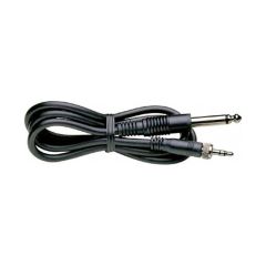 CI 1-N Electric Guitar and Bass Connecting Line Output Cable for Evolution Wireless Bodypack Transmitters - Black