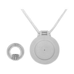 MZM 2/MZM 10 Magnetic Mount Set for Attaching MKE 2, ME 102/104 Microphones to Clothing - Silver