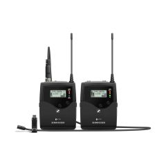 EW 512P G4 Evolution Wireless G4 Pro Camera Lavalier MKE 2 Set - Camera Receiver, Bodypack Transmitter, Clip-On Microphone, Batteries, 3.5 mm Jack Cable, XLR to 3.5 mm Jack Adapter Cable, Camera Adapter, Fur Windscreen - Frequency: AW+ (470-558 MHz) - Bla