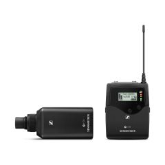 EW 500 BOOM G4 Evolution Wireless G4 Pro Camera Plug-On Transmitter Set - Camera Receiver, Pro Plug-On Transmitter, Batteries, 3.5 mm Jack Cable, XLR to 3.5 mm Jack Adapter Cable, Camera Adapter - Frequency: AW+ (470-558 MHz) - Black