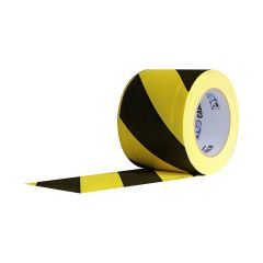 Cable Path Zone Coated Gaffers Tape (6" x 30 yd) - Safety Stripes