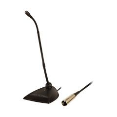 MX412 Microflex 12” (30.5 cm) Standard Gooseneck Microphone with Built-In Preamp, Status LED, Mute Button, Back or Bottom Cable Exit (Cardioid) 