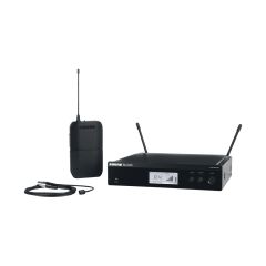 BLX14R/W93 Wireless Rack-mount Presenter System with WL93 Miniature Lavalier Microphone, Power Supply - Frequency: H9 (512-542 MHz) 