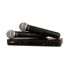 BLX288/PG58 Wireless Dual Vocal System with (2) PG58 Handheld Transmitters with Power Supply - Frequency: H9 (512-542 MHz) 