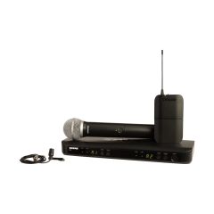 BLX1288/CVL Wireless Combo System with PG58 Handheld, CVL Lavalier, Power Supply - Frequency: H10 (542-572 MHz) 