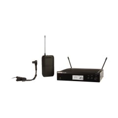 BLX14R/B98 Wireless Rack-Mount Instrument System with Beta 98H/C Clip-on Gooseneck Microphone, Power Supply (Cardioid) - Frequency: H9 (512-542 MHz) 