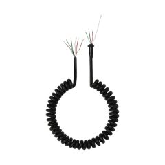 C25C Cable - Coiled (4-Conductor, 2 Shielded) for 414B, 419B, 514B Microphones (6') 