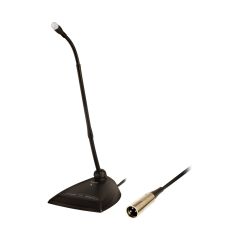 MX412 Microflex 12” (30.5 cm) Standard Gooseneck Microphone with Built-In Preamp, Status LED, Mute Button, Back or Bottom Cable Exit (No Cartridge) 