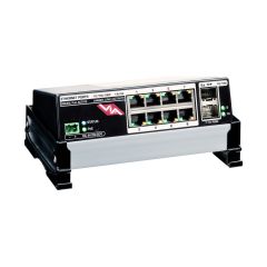 VIA8 Gigabit Ethernet Switch with 8 Ports, eDIN (Supports PoE) (6.25")