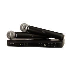 BLX288/SM58 Wireless Dual Vocal System with (2) SM58, Power Supply - Frequency: H10 (542-572 MHz) 