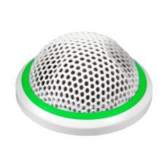 MX395 Microflex Low Profile Boundary Condenser Microphone with Bi-Color Status Indicator (Bidirectional) - White
