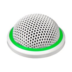 MX395 Microflex Low Profile Boundary Condenser Microphone with Bi-Color Status Indicator (Cardioid) - White