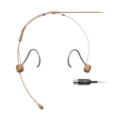 TH53 TwinPlex TH53 Subminiature Headset Microphone with MTQG (TA4F) Connector - Cocoa